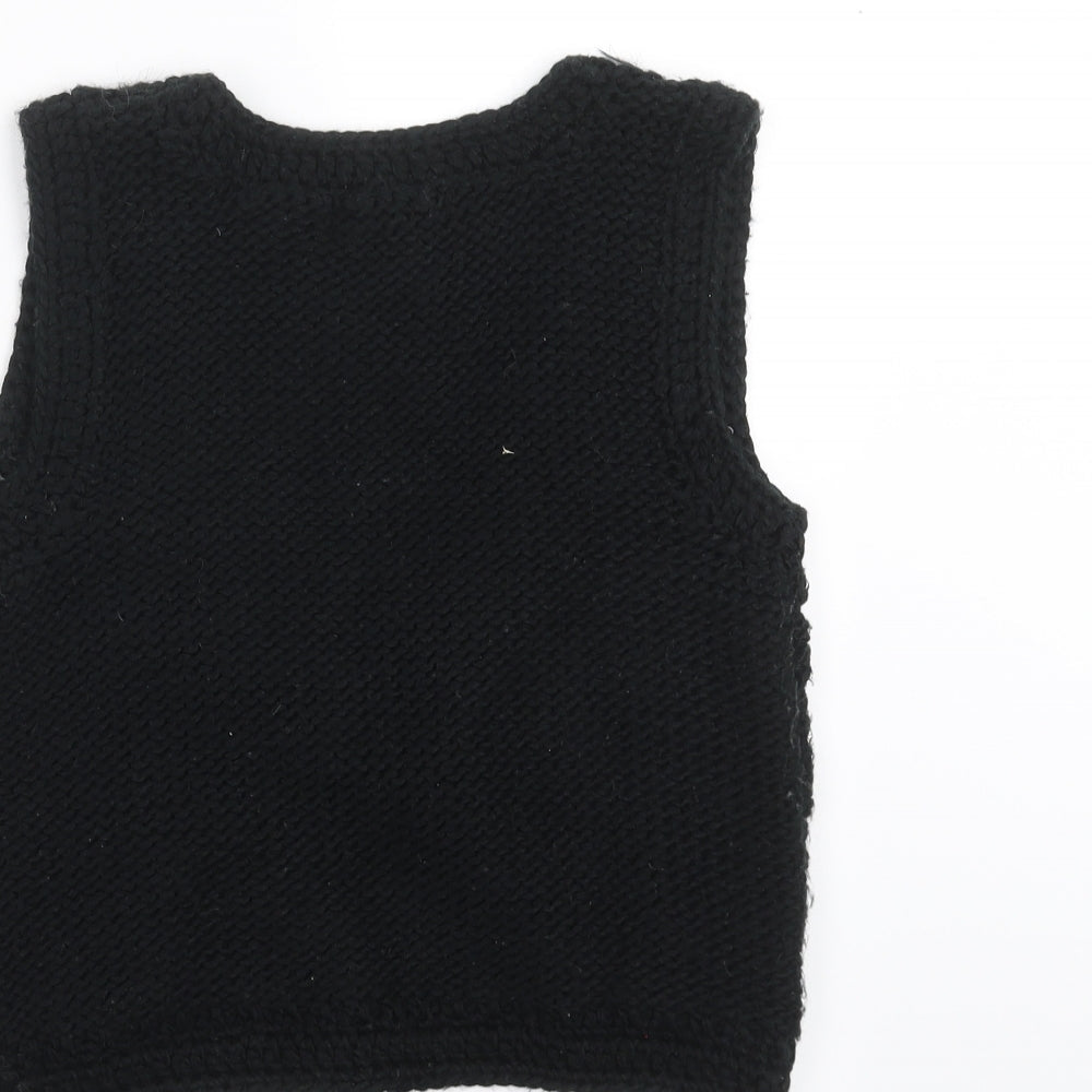 Primark Womens Black Knit Cardigan Jumper Size 10