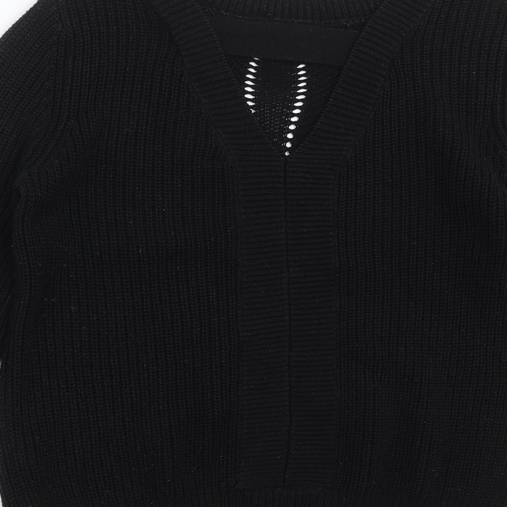 Primark Womens Black Knit Pullover Jumper Size 10