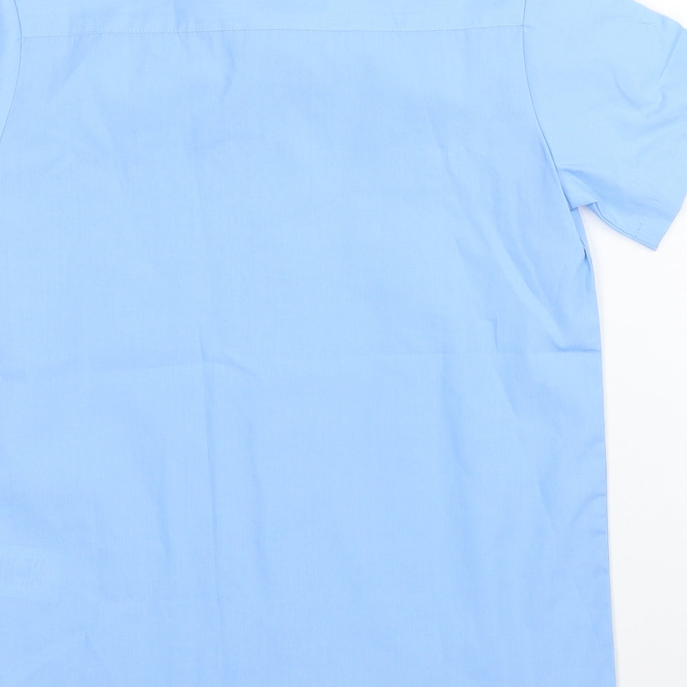 George Boys Blue Basic Button-Up Size 6-7 Years
