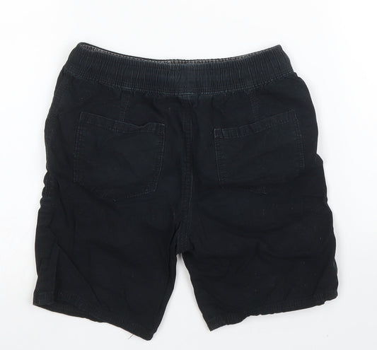 George Boys Black Bermuda Shorts Size 6 Years