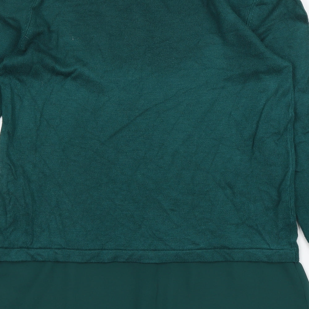 M&S Womens Green Basic Blouse Size 8