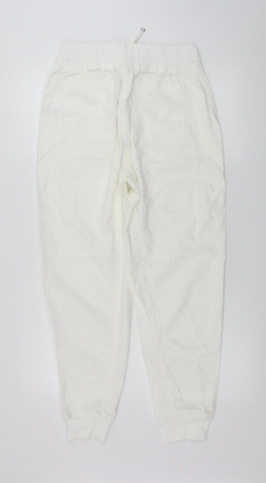 Michelle Keegan Womens Ivory Trousers Size 10 L25 in