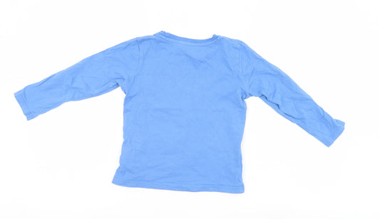 IUPILU Boys Blue Basic T-Shirt Size 5-6 Years