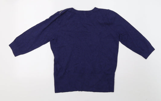 Red Herring Womens Blue Pullover Sweatshirt Size 16