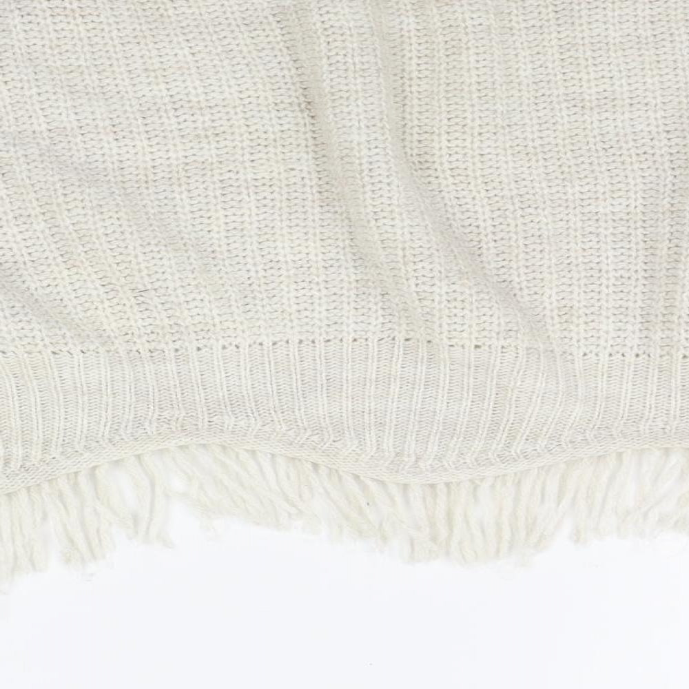 Quiz Womens White Pullover Jumper Size M