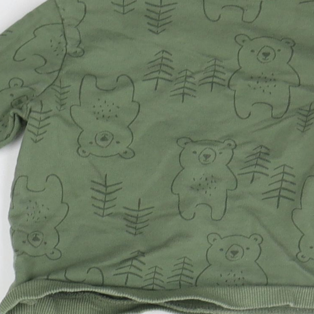 George Baby Green Pullover Jumper Size 6-9 Months