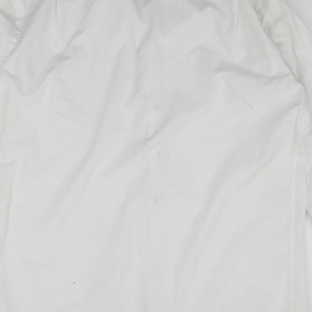 rocola Mens White Button-Up Size 16