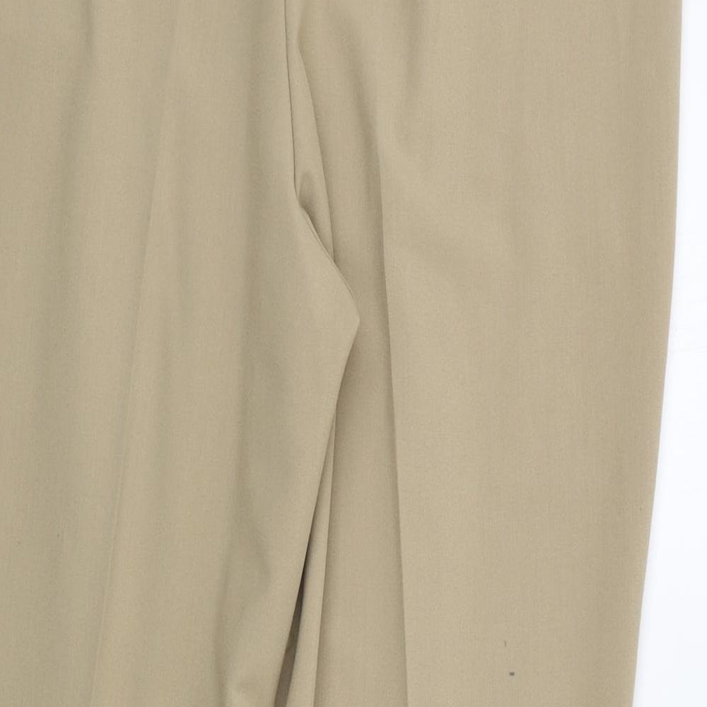 BM Womens Beige Trousers Size 16 L25 in