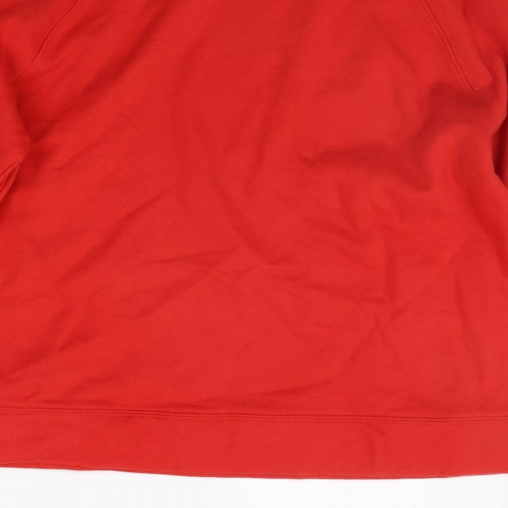 Fruit of the Loom Womens Red Pullover Jumper Size XL