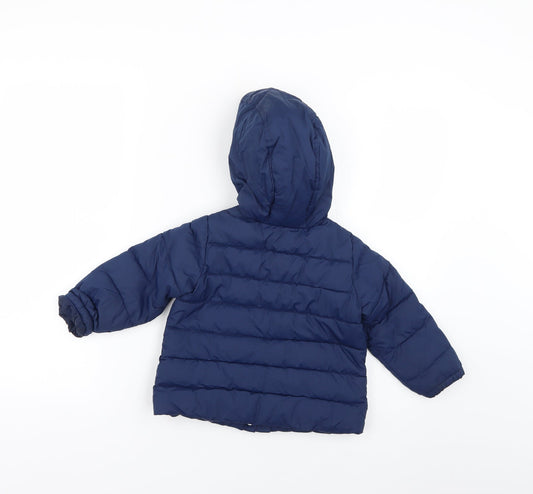 Gap Boys Blue Basic Coat Coat Size 2 Years