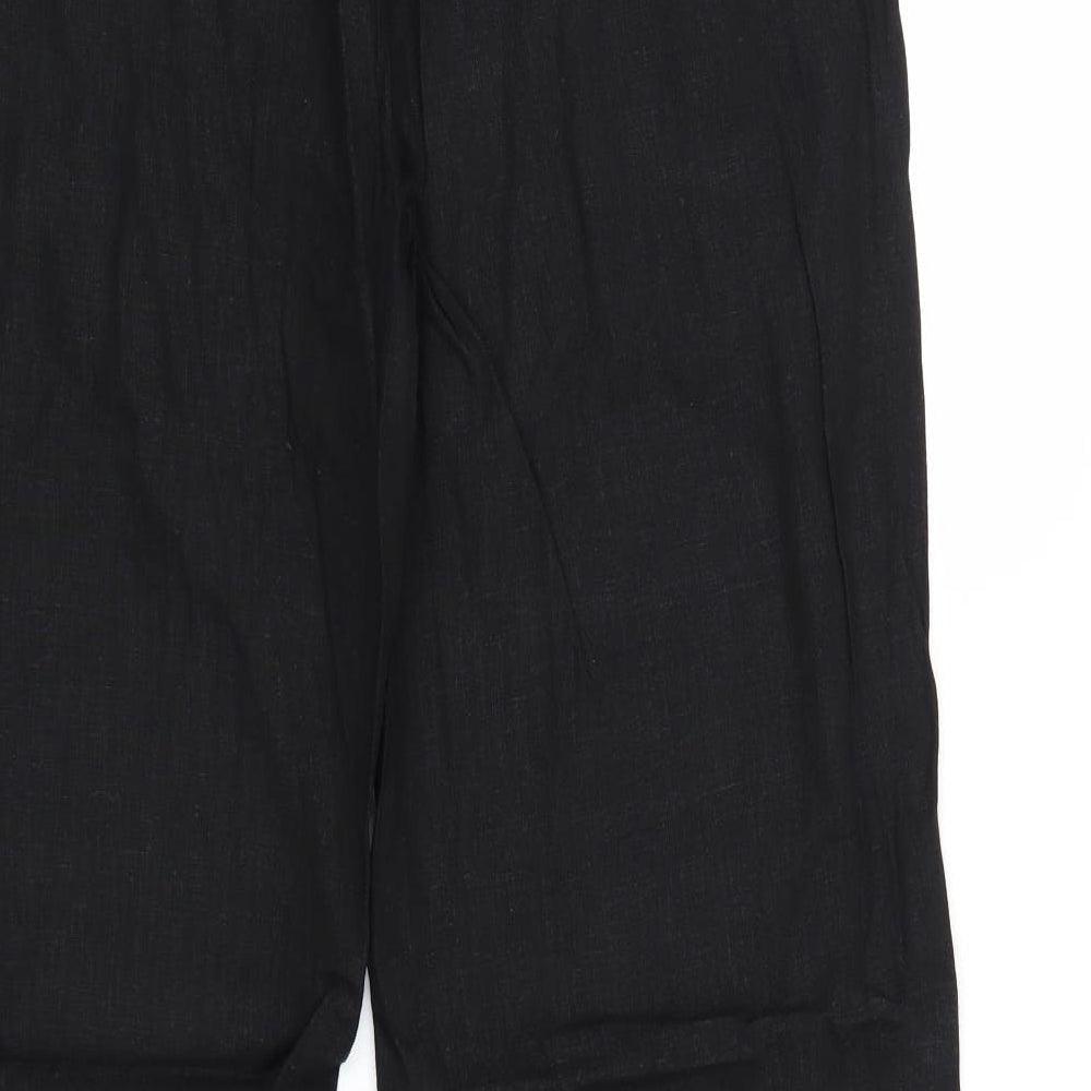 F&F Womens Black Trousers Size 16 L30 in