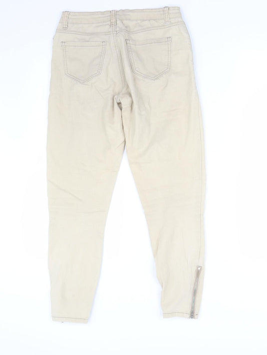 Valley Girl Womens Beige Denim Skinny Jeans Size 8 L29 in