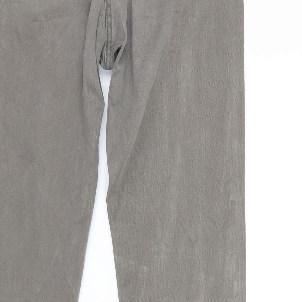 Intown Mens Green Denim Straight Jeans Size 28 L30 in