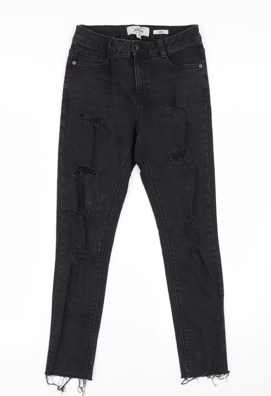 New Look Girls Black Denim Skinny Jeans Size 12 Years