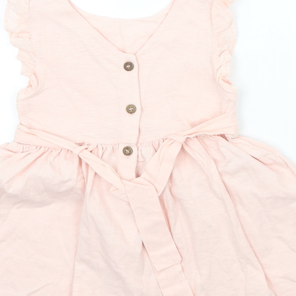 NEXT Girls Pink Floral A-Line Size 12 Months