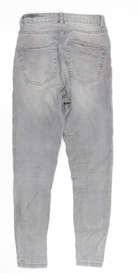 Denim & Co. Womens Grey Skinny Jeans Size 8 L25 in