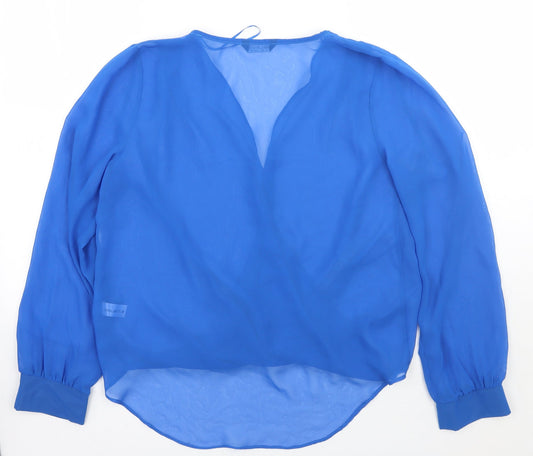 Select Womens Blue Basic T-Shirt Size 16