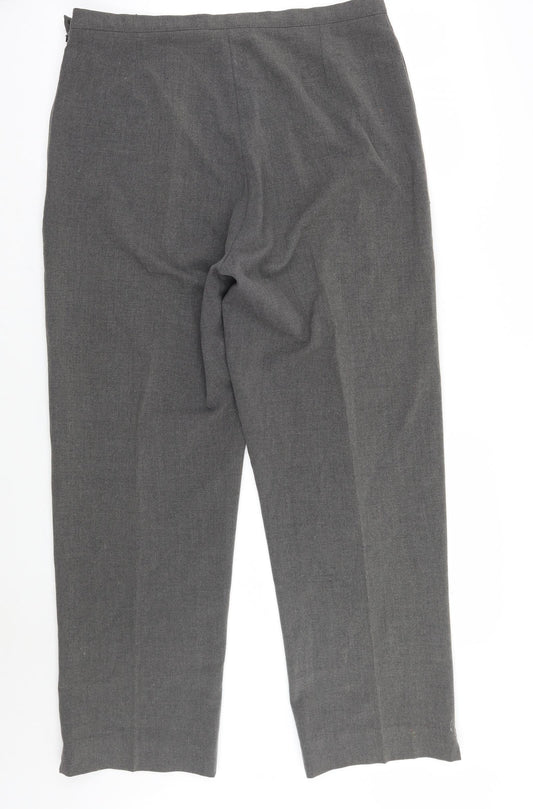 Felisha Collection Womens Grey Trousers Size 32 L27 in