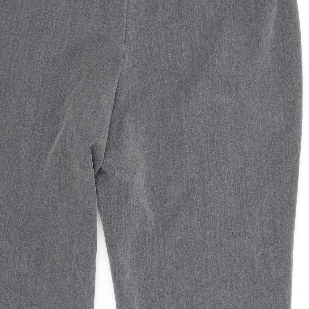 Bm Womens Grey Trousers Size 14 L25 in