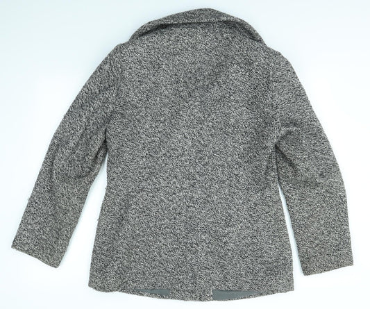 BHS Womens Grey Overcoat Coat Size 14