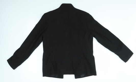 JUST JANE Womens Black Jacket Size 12