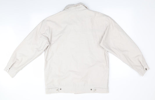 Buccini Womens Beige Parka Coat Size 14
