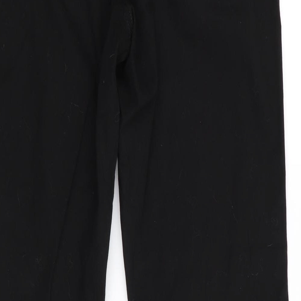 VERO MODA Womens Black Trousers Size 4 L30 in