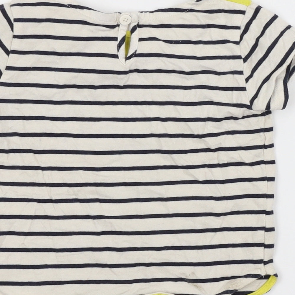 JUNIOR J Girls Multicoloured Striped Basic T-Shirt Size 2-3 Years