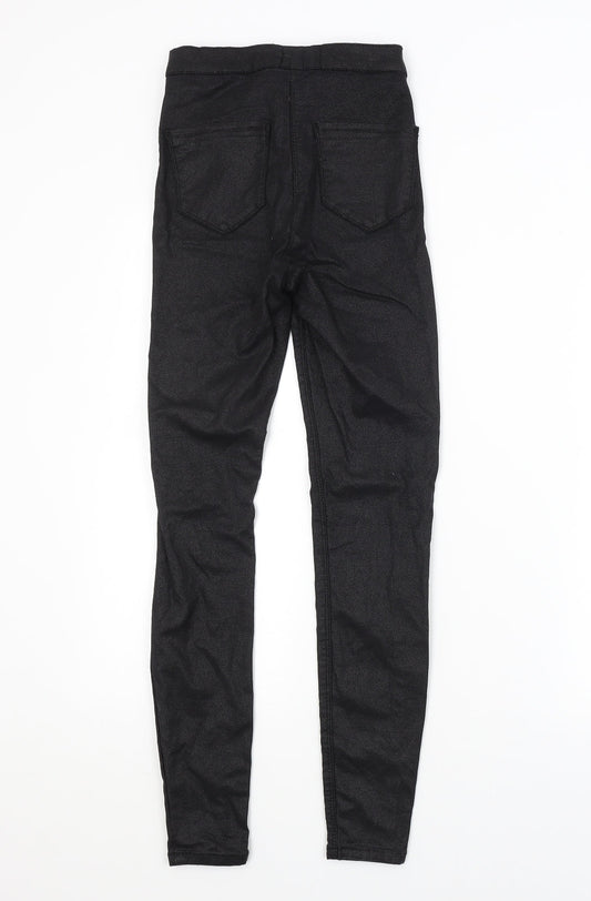 .DENIM Womens Black Trousers Size 8 L27 in