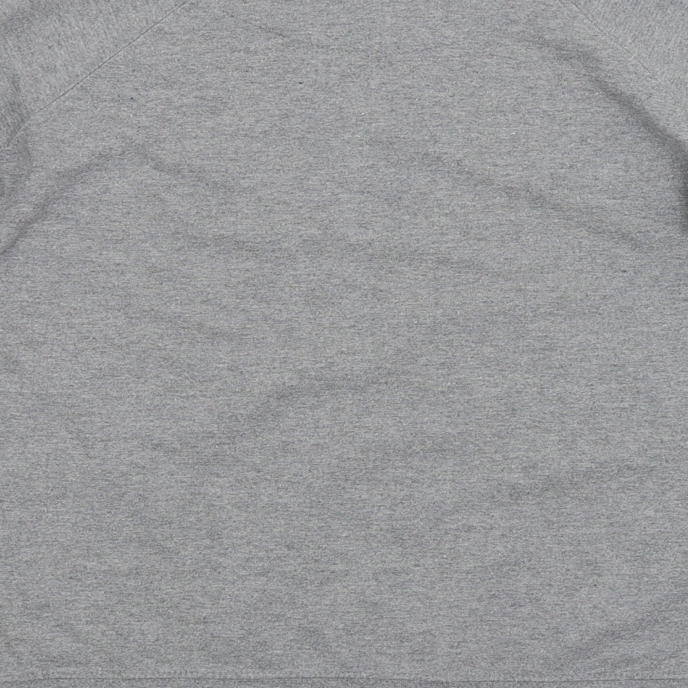 Delta Fleece Womens Grey Pullover Sweatshirt Size M