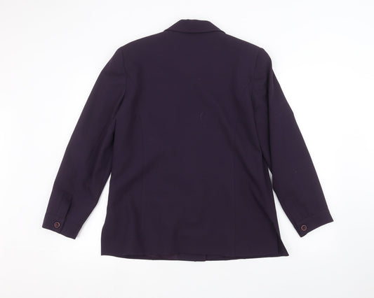 Preworn Womens Purple Jacket Size 12