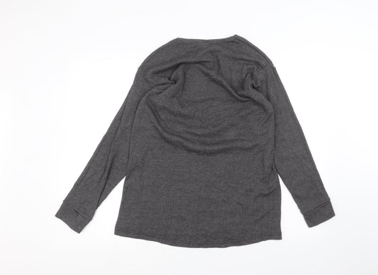 HeatSaver Womens Black Basic T-Shirt Size L