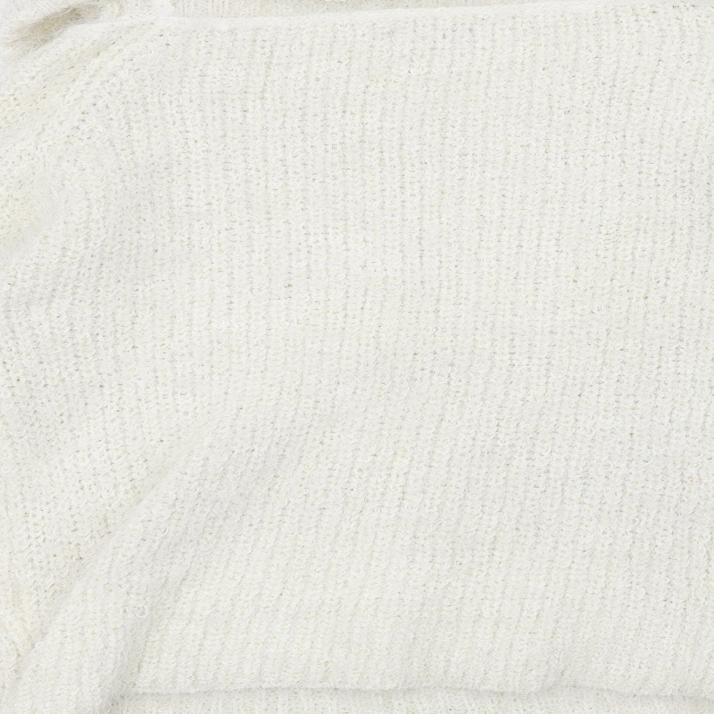 Preworn Womens White Pullover Jumper Size L