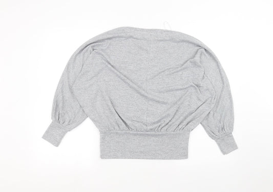New Look Womens Grey Basic T-Shirt Size S