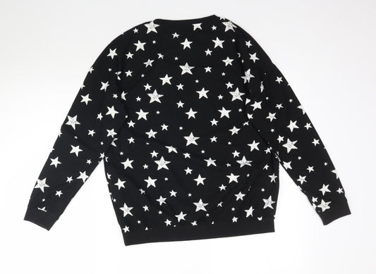 NEXT Girls Black Solid Top Pyjama Top Size 14 Years - Star Star