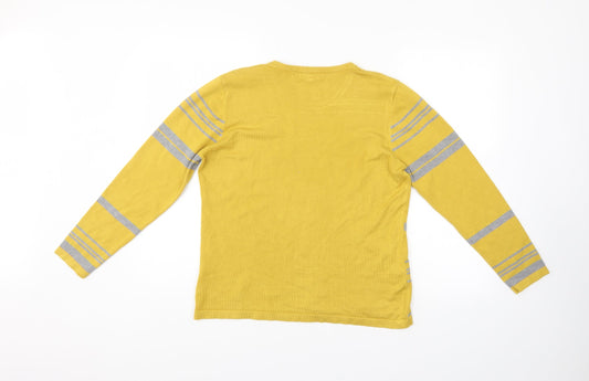 Paramour Mens Yellow Pullover Jumper Size L