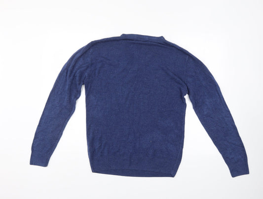 Easy Mens Blue Pullover Jumper Size M