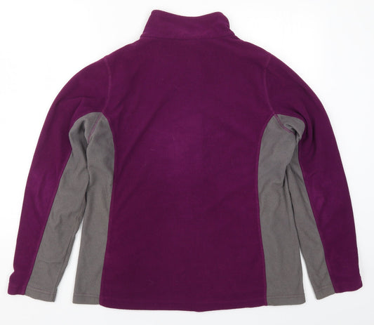 Hi Gear Womens Purple Fleece Jacket Size 14