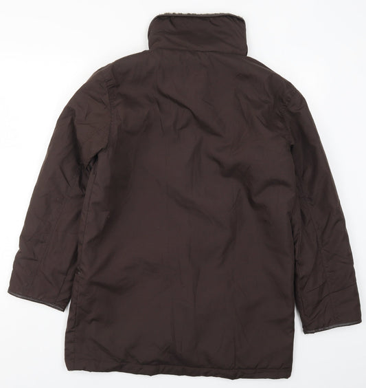 Prewor Womens Brown Jacket Coat Size S
