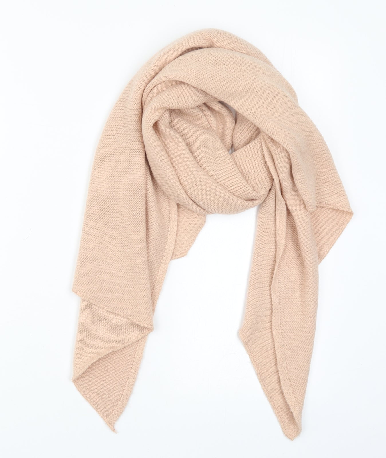 Preworn Womens Pink Knit Scarf
