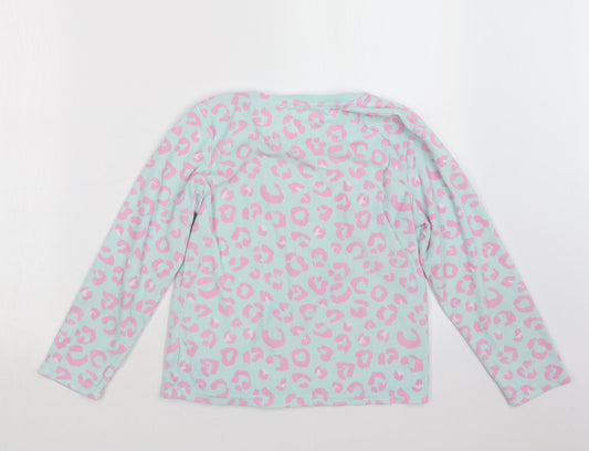 Primark Girls Blue Animal Print Top Pyjama Top Size 8-9 Years