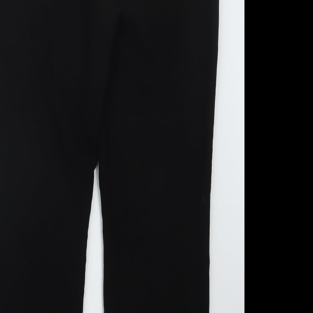 Mia Moda Womens Black Trousers Size 12 L27.5 in