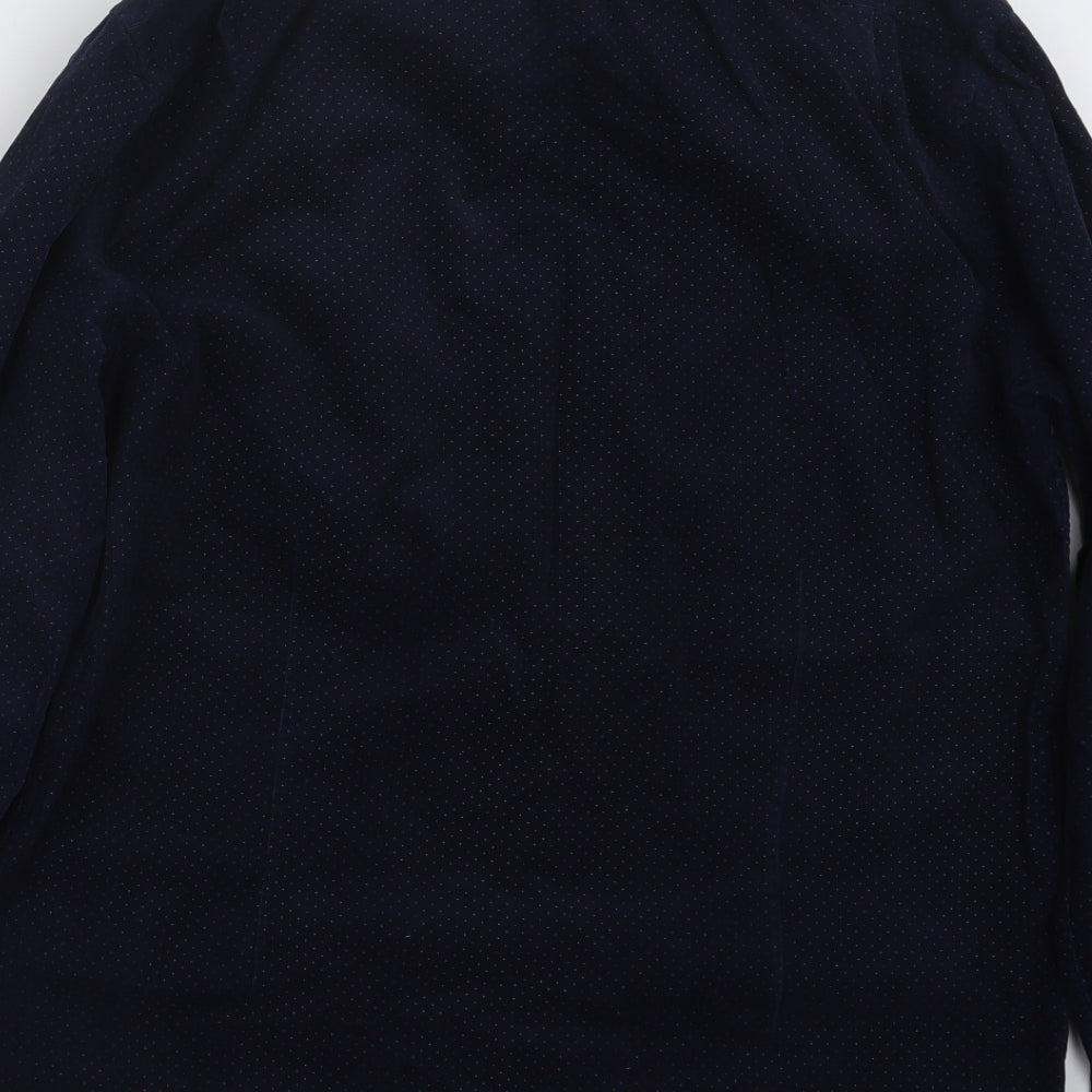 Garment Makers Mens Blue Button-Up Size M