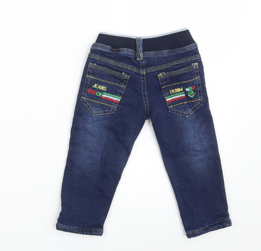 Onix Baby Blue Denim Cropped Jeans One Size - Waist 18in; Inside leg 11in