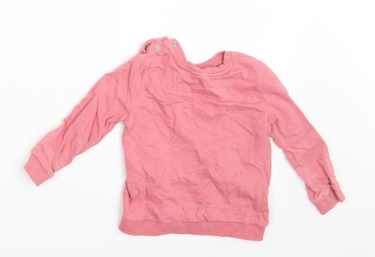 So Cute Girls Pink Pullover Jumper Size 12-18 Months
