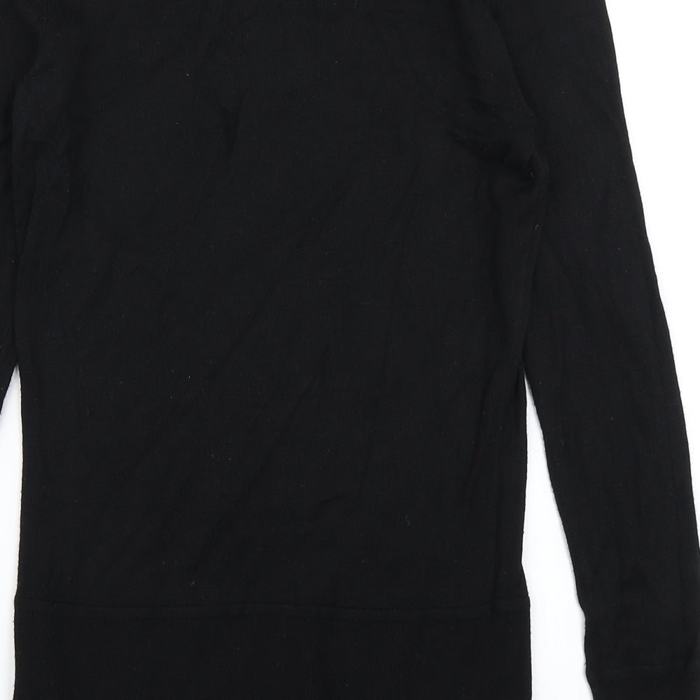 H&M Womens Black Knit Pullover Jumper Size M