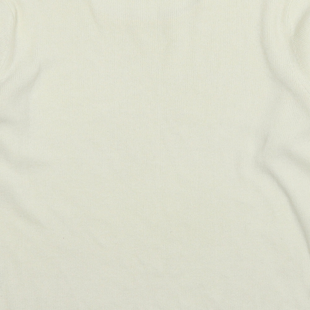 Berkertex Womens Ivory Knit Pullover Jumper Size 14