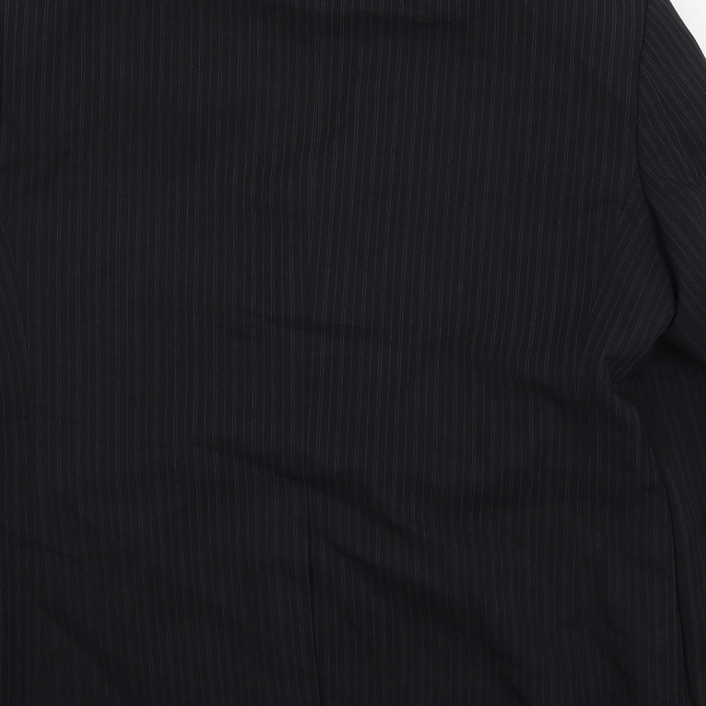 Taylor & Wright Mens Black Striped Jacket Suit Jacket Size XL