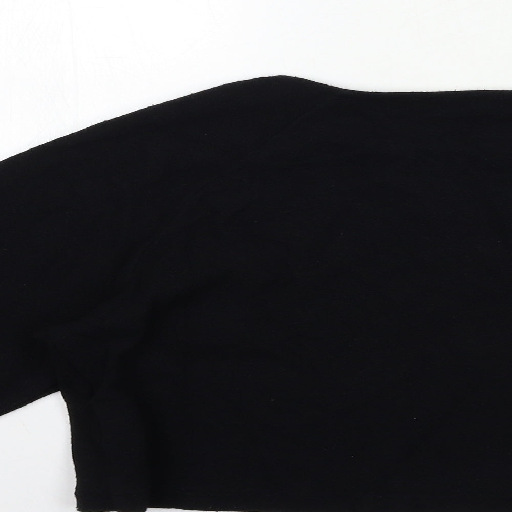 Marks and Spencer Womens Black Basic Blouse Size 6 - Bell sleeve