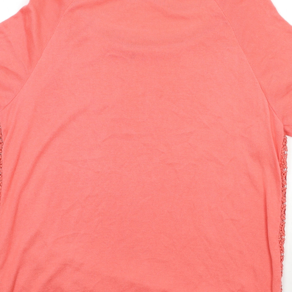 George Womens Pink Knit Pullover Jumper Size 16
